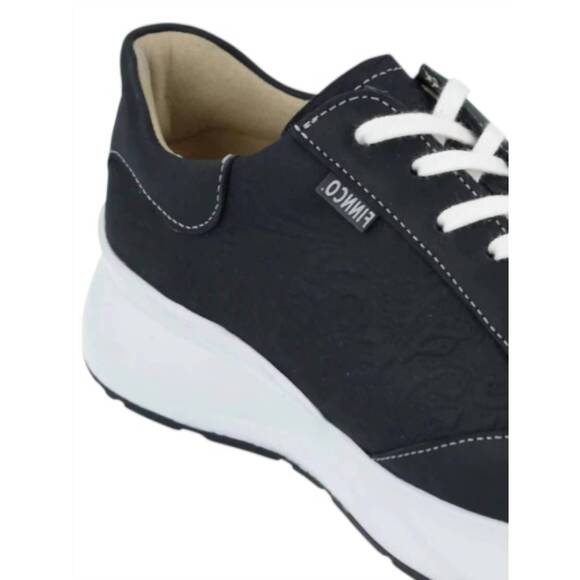NEW FINN COMFORT women\'s caseres comfortable lace-up shoe in black/schwarz/sirio